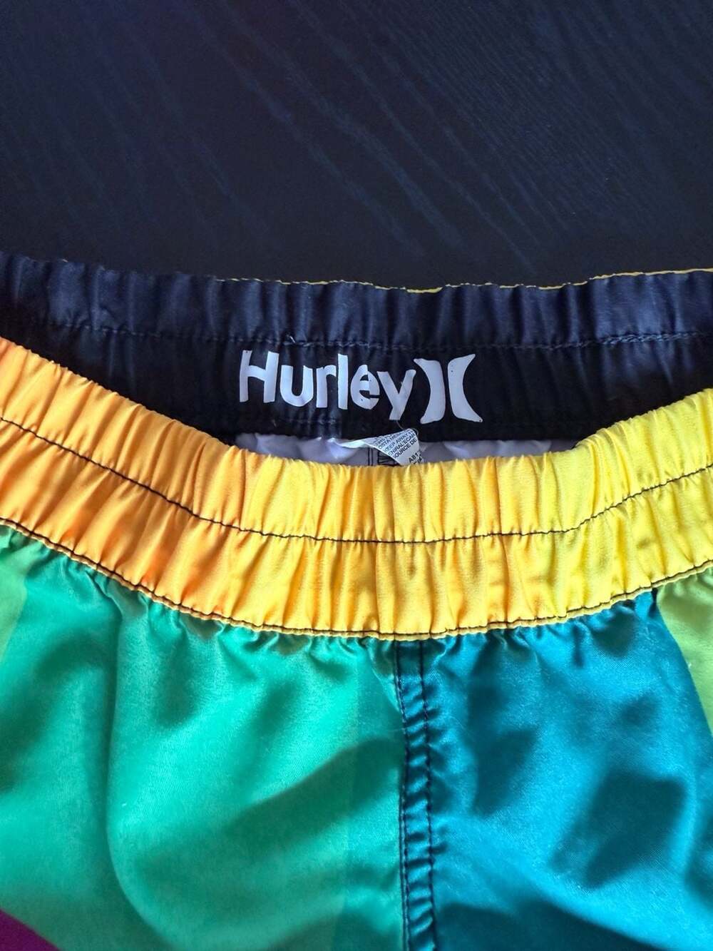 Hurley Women's Multicolor Colorblock Athletic Pull-On Board Shorts Size Small - Picture 3 of 7
